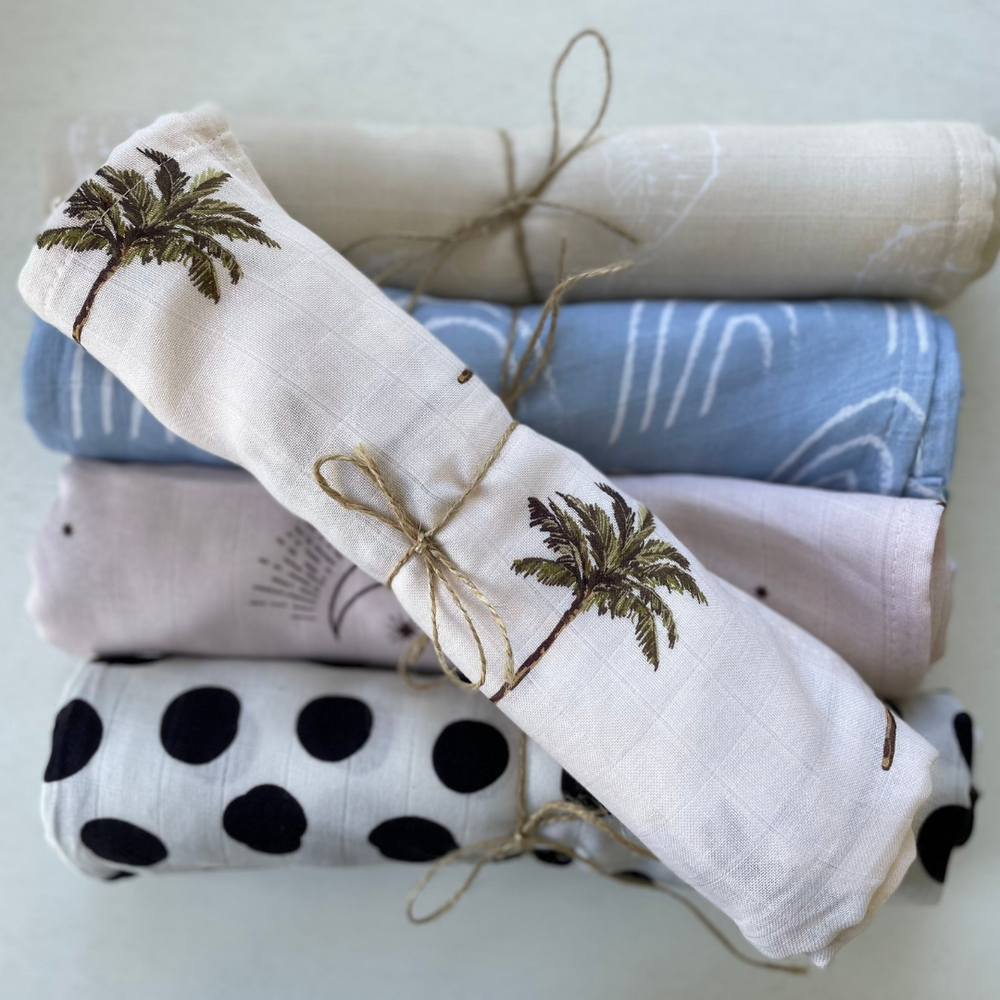 Bamboo x Cotton Swaddle - Palm Springs